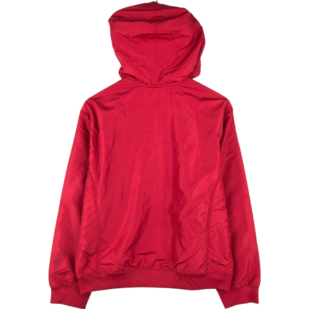 Vintage 90'S Nike hooded windbreaker, size L, women's polyester red type Vintage Second Hand