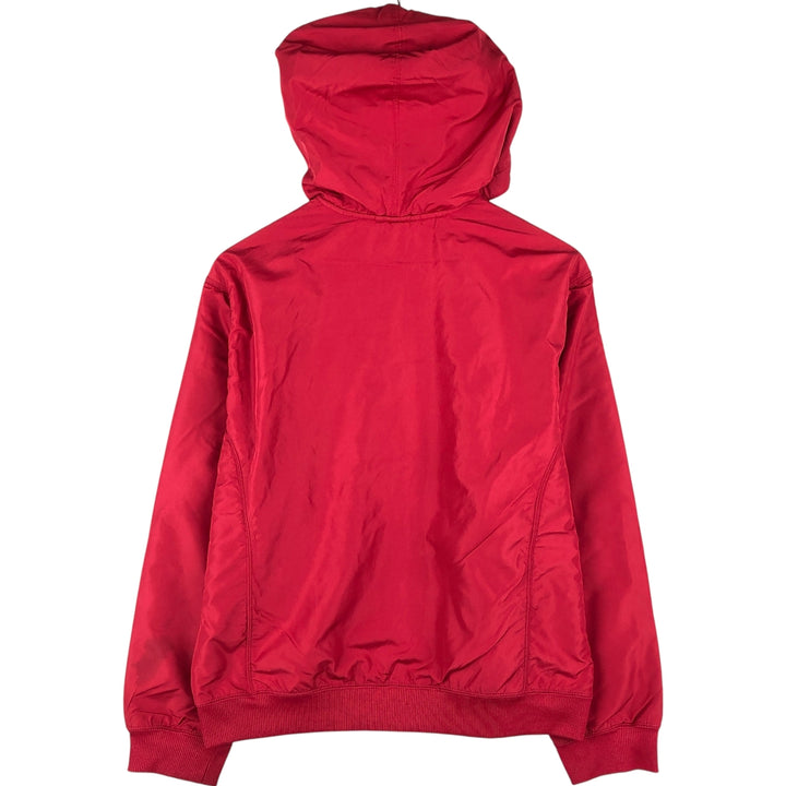 Vintage 90'S Nike hooded windbreaker, size L, women's polyester red type Vintage Second Hand