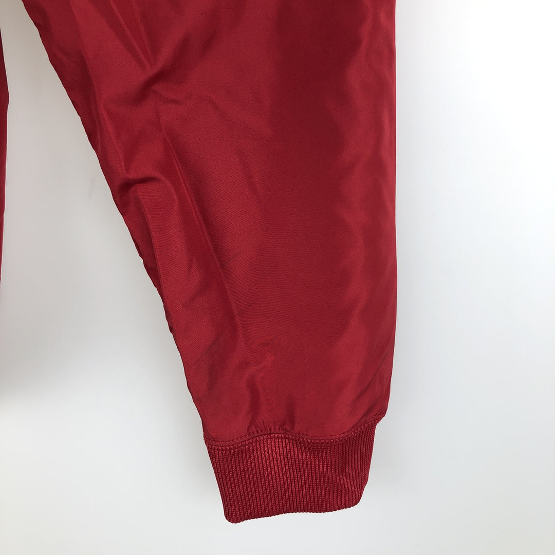 Vintage 90'S Nike hooded windbreaker, size L, women's polyester red type Vintage Second Hand