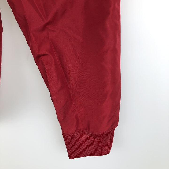 Vintage 90'S Nike hooded windbreaker, size L, women's polyester red type Vintage Second Hand
