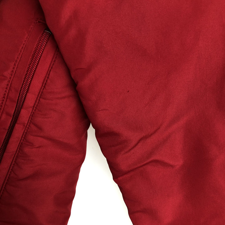 Vintage 90'S Nike hooded windbreaker, size L, women's polyester red type Vintage Second Hand