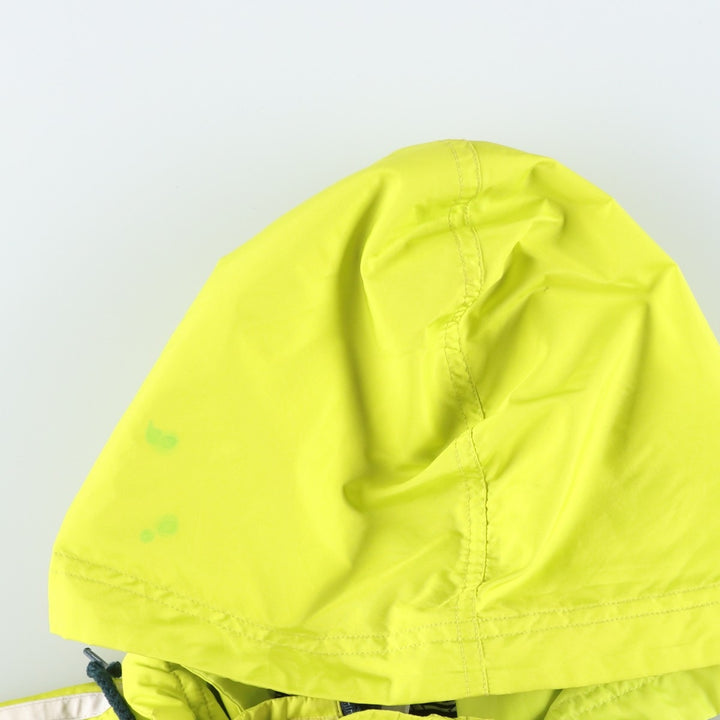 Vintage 90'S adidas padded hoodie/puffer jacket, size L, women's polyester yellow type Vintage Second Hand
