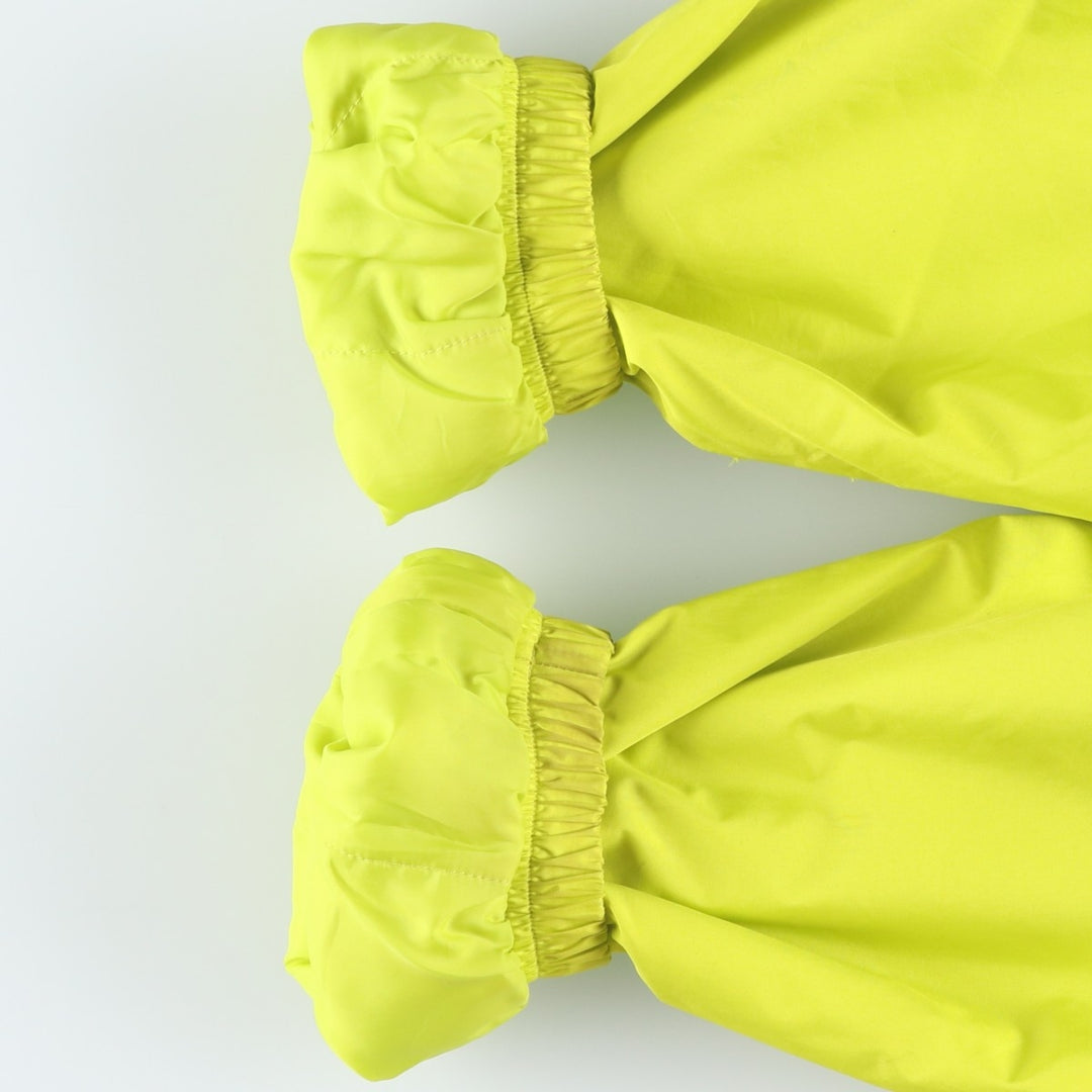 Vintage 90'S adidas padded hoodie/puffer jacket, size L, women's polyester yellow type Vintage Second Hand