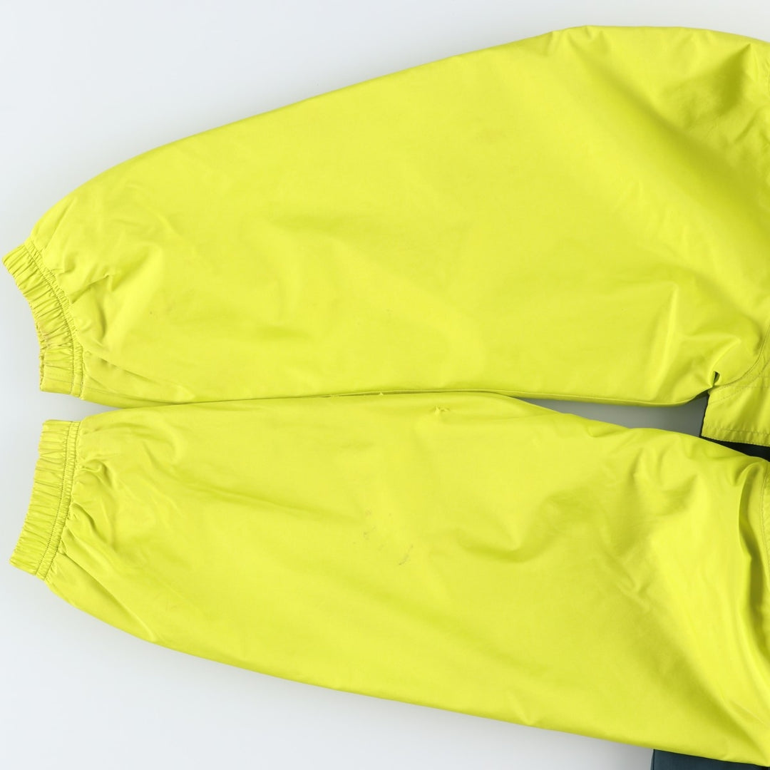 Vintage 90'S adidas padded hoodie/puffer jacket, size L, women's polyester yellow type Vintage Second Hand