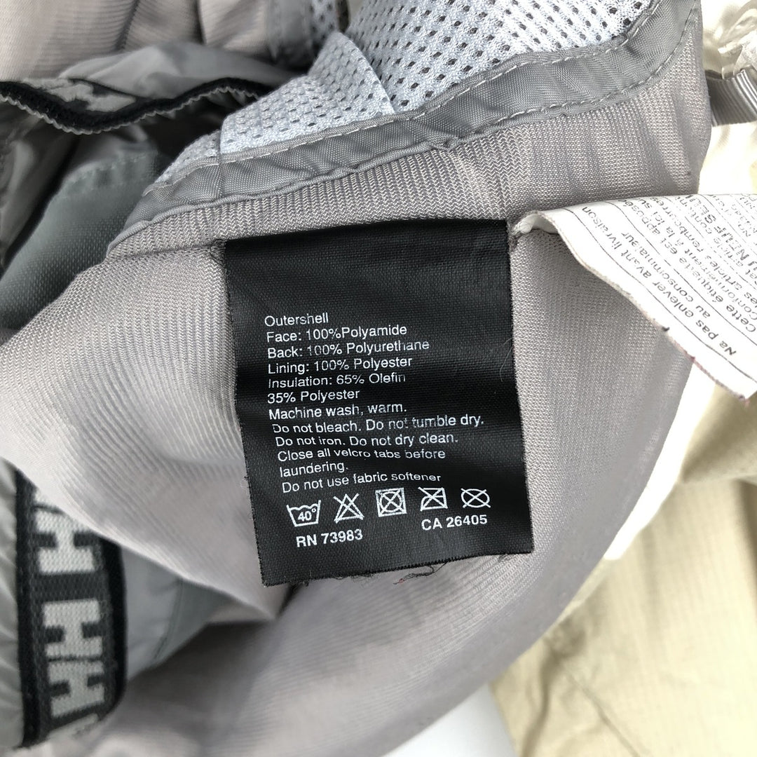 Helly Hansen padded puffer jacket, women's size S Nylon Beige type Vintage Second Hand