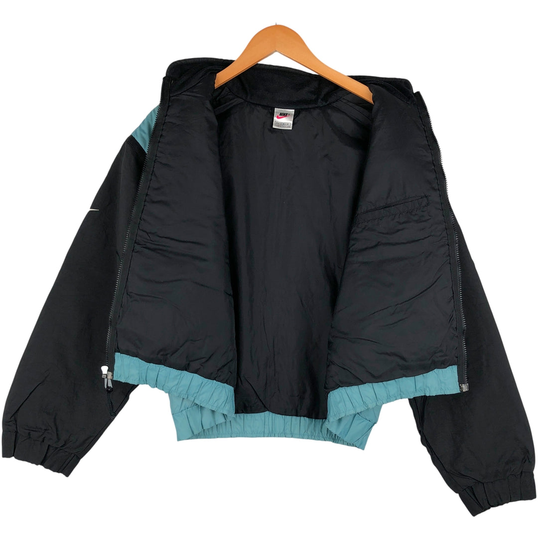 90'S Nike padded puffer jacket, women's size M, vintage Nylon Blue type light blue Vintage Second Hand