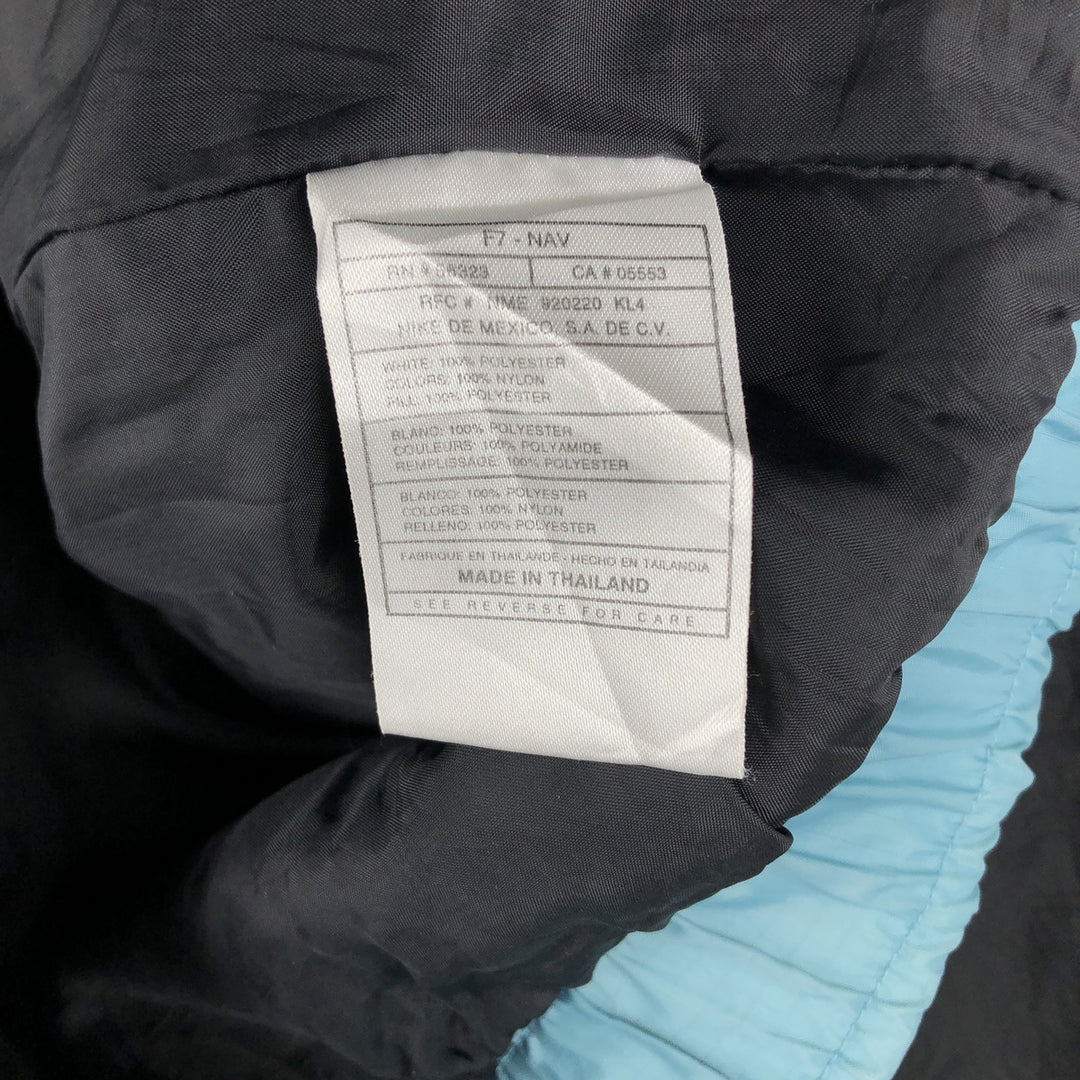 90'S Nike padded puffer jacket, women's size M, vintage Nylon Blue type light blue Vintage Second Hand