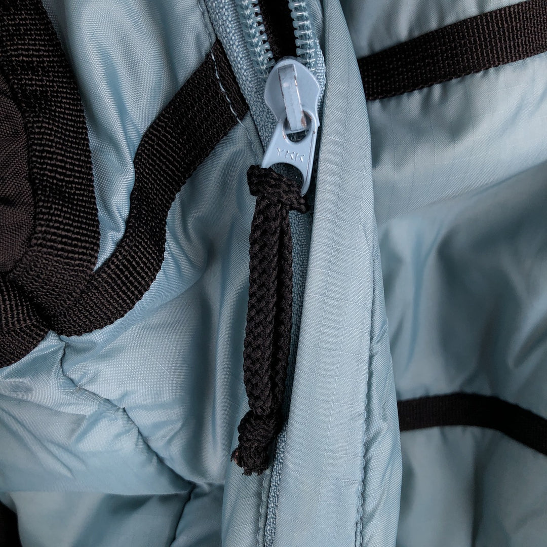 90'S Nike padded puffer jacket, women's size M, vintage Nylon Blue type light blue Vintage Second Hand