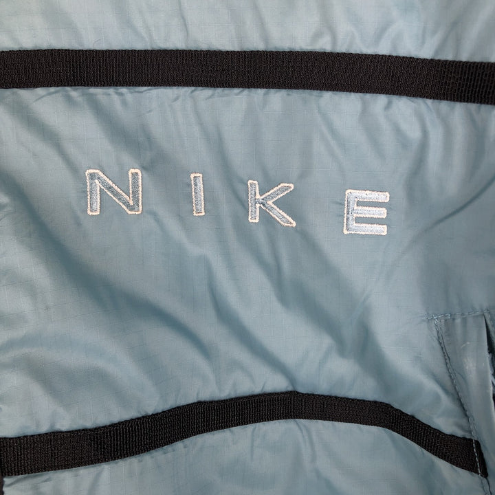 90'S Nike padded puffer jacket, women's size M, vintage Nylon Blue type light blue Vintage Second Hand