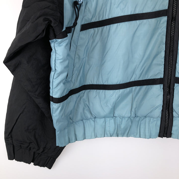 90'S Nike padded puffer jacket, women's size M, vintage Nylon Blue type light blue Vintage Second Hand