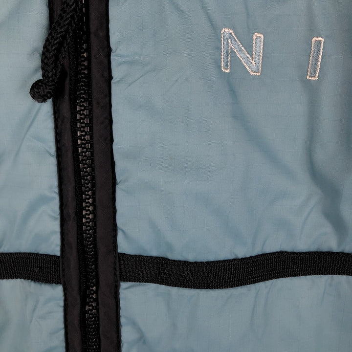 90'S Nike padded puffer jacket, women's size M, vintage Nylon Blue type light blue Vintage Second Hand