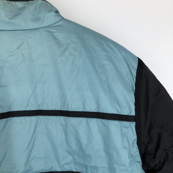 90'S Nike padded puffer jacket, women's size M, vintage Nylon Blue type light blue Vintage Second Hand