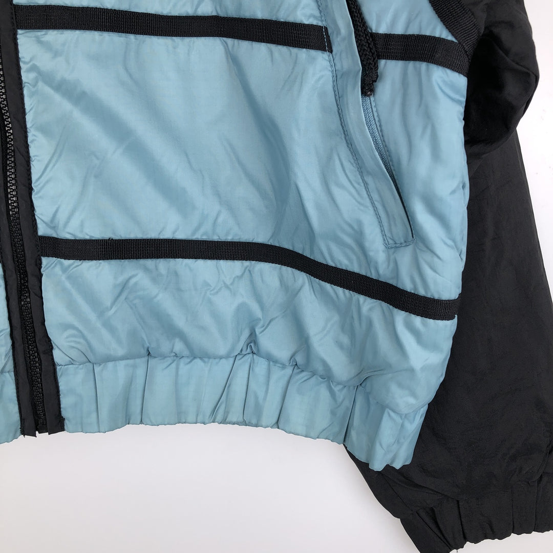 90'S Nike padded puffer jacket, women's size M, vintage Nylon Blue type light blue Vintage Second Hand