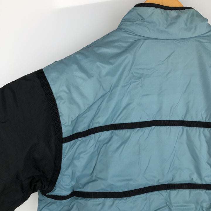 90'S Nike padded puffer jacket, women's size M, vintage Nylon Blue type light blue Vintage Second Hand