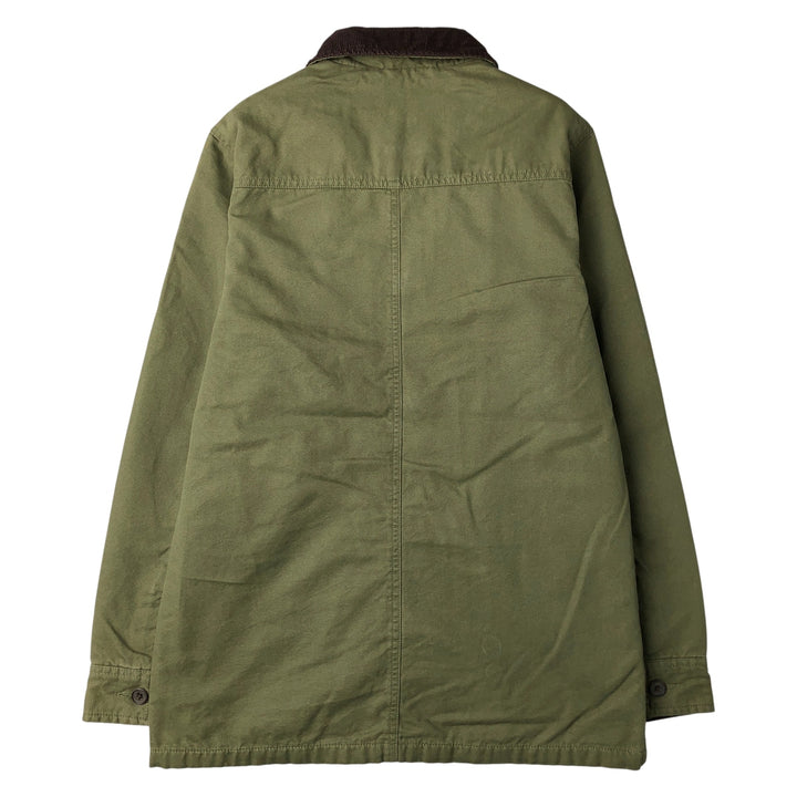 2000'S Lands' End Duck Hunting Jacket, Men's Size Small cotton Khaki type Vintage Second Hand
