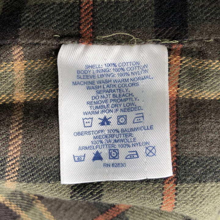 2000'S Lands' End Duck Hunting Jacket, Men's Size Small cotton Khaki type Vintage Second Hand