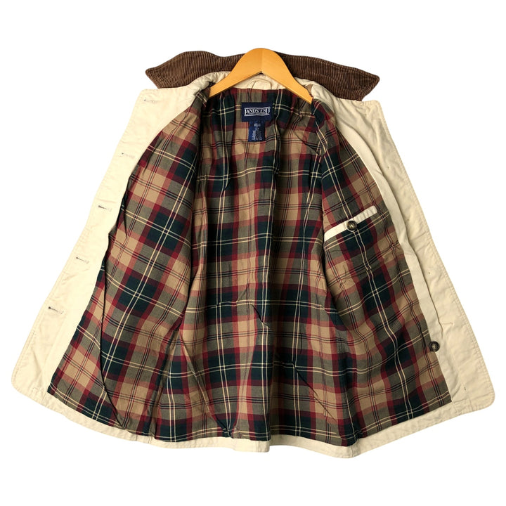 Vintage 80s-90'S Lands' End Duck Hunting Jacket, Women's Size Small cotton ivory Vintage Second Hand