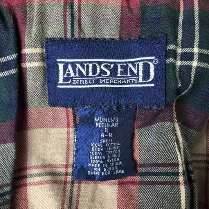 Vintage 80s-90'S Lands' End Duck Hunting Jacket, Women's Size Small cotton ivory Vintage Second Hand