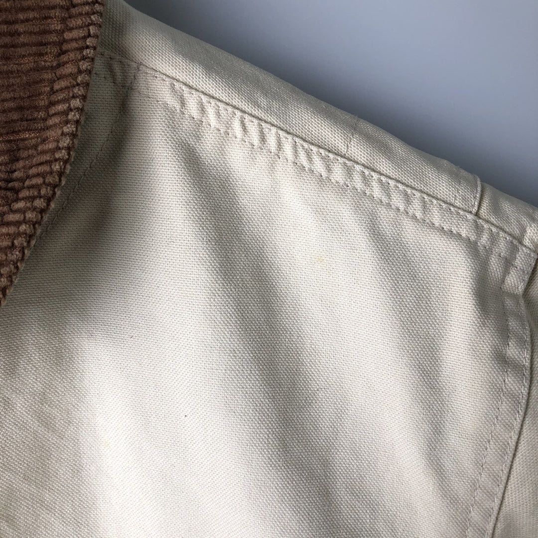 Vintage 80s-90'S Lands' End Duck Hunting Jacket, Women's Size Small cotton ivory Vintage Second Hand