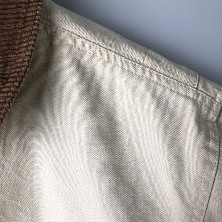 Vintage 80s-90'S Lands' End Duck Hunting Jacket, Women's Size Small cotton ivory Vintage Second Hand