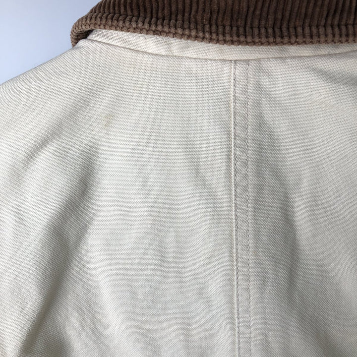 Vintage 80s-90'S Lands' End Duck Hunting Jacket, Women's Size Small cotton ivory Vintage Second Hand