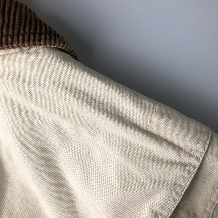 Vintage 80s-90'S Lands' End Duck Hunting Jacket, Women's Size Small cotton ivory Vintage Second Hand