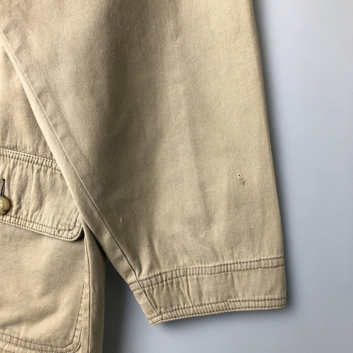 80s-90'S Authentic Imports Hunting Jacket, Men's Size XS cotton Beige type Vintage Second Hand