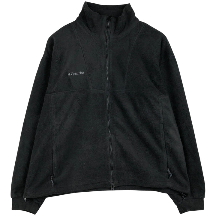 90s-00'S Columbia fleece jacket, men's size XL polyester black type Vintage Second Hand