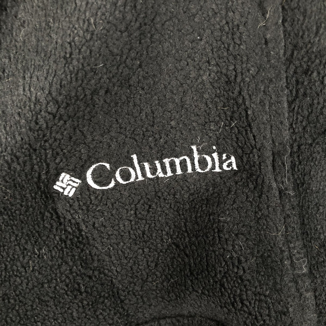 90s-00'S Columbia fleece jacket, men's size XL polyester black type Vintage Second Hand