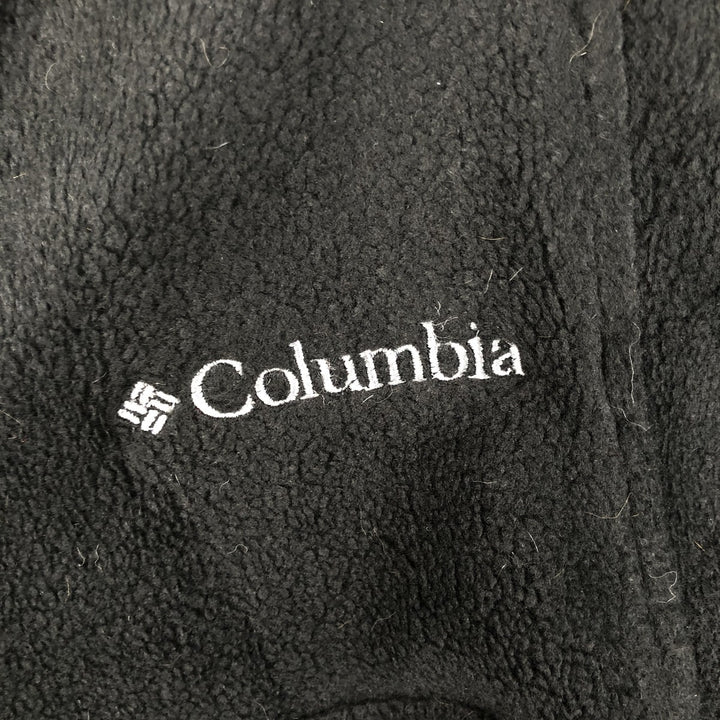 90s-00'S Columbia fleece jacket, men's size XL polyester black type Vintage Second Hand