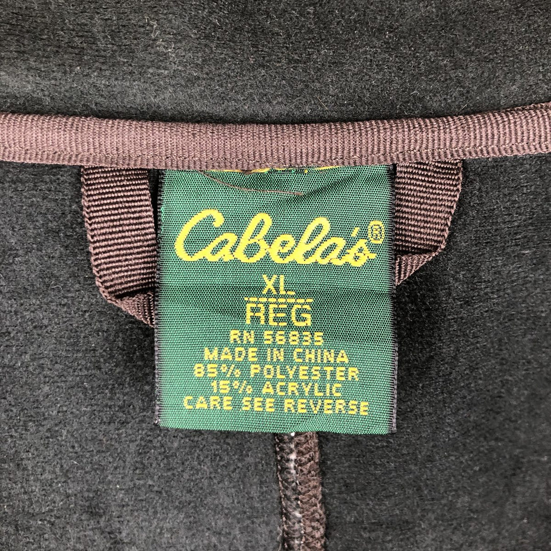 90s-00'S Cabelas Boa Jacket, Men's Size XL polyester brown type Vintage Second Hand