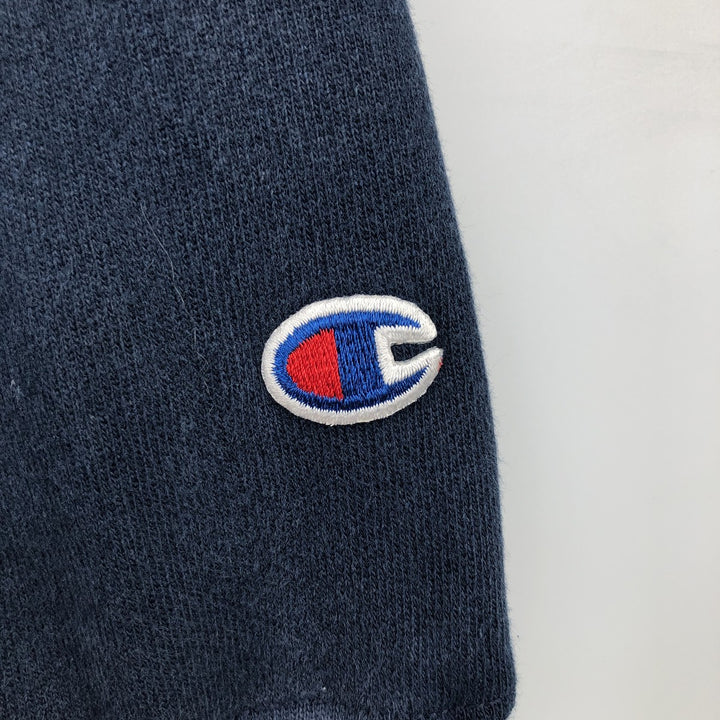 2000'S Champion PREMIUM REVERSE WEAVE Premium Reverse Weave Sweatshirt Pullover Hoodie, Men's Size M cotton navy blue type Vintage Second Hand