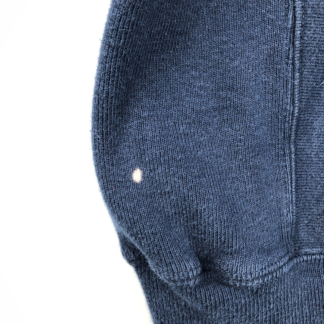 2000'S Champion PREMIUM REVERSE WEAVE Premium Reverse Weave Sweatshirt Pullover Hoodie, Men's Size M cotton navy blue type Vintage Second Hand