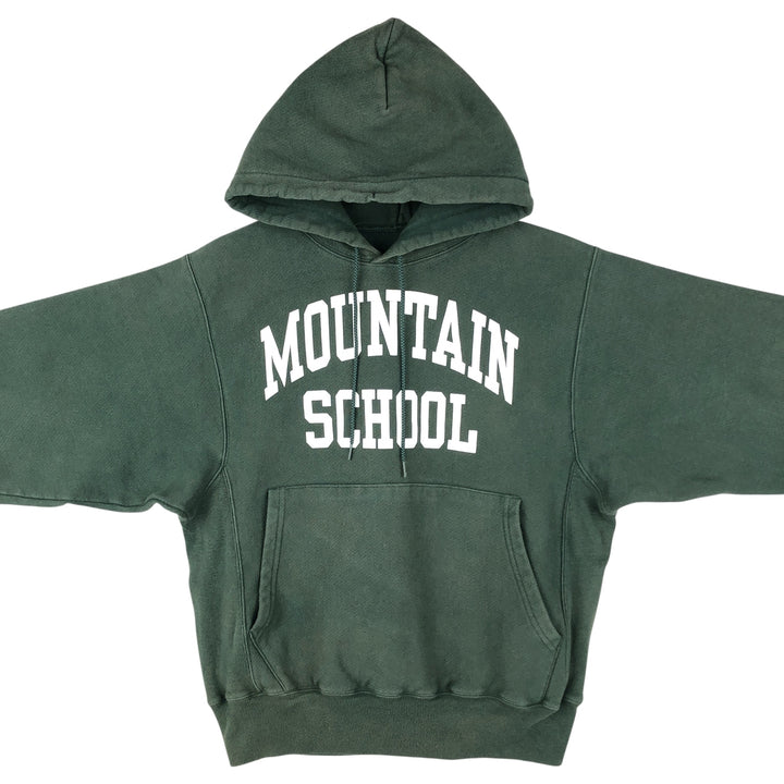 Champion PREMIUM REVERSE WEAVE College Sweatshirt Pullover Hoodie, Men's Size Small cotton green type Vintage Second Hand