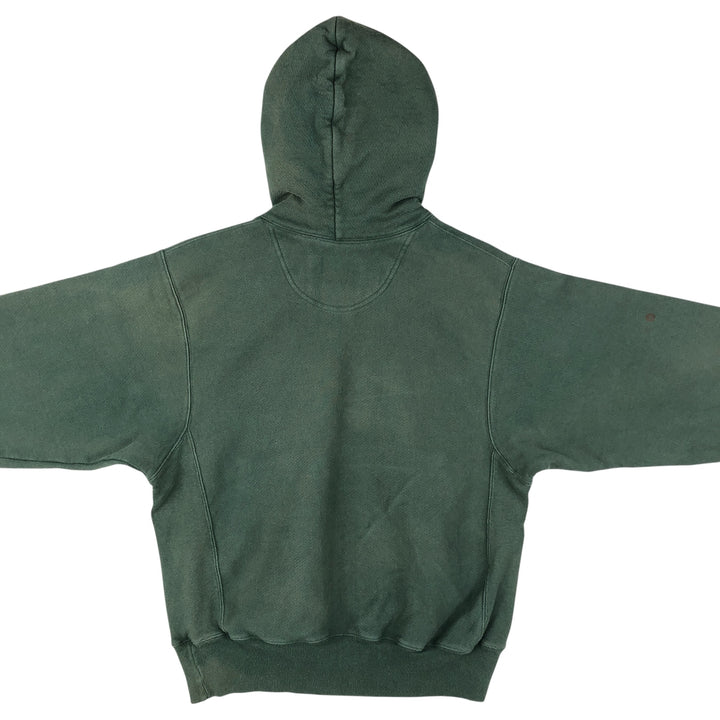 Champion PREMIUM REVERSE WEAVE College Sweatshirt Pullover Hoodie, Men's Size Small cotton green type Vintage Second Hand