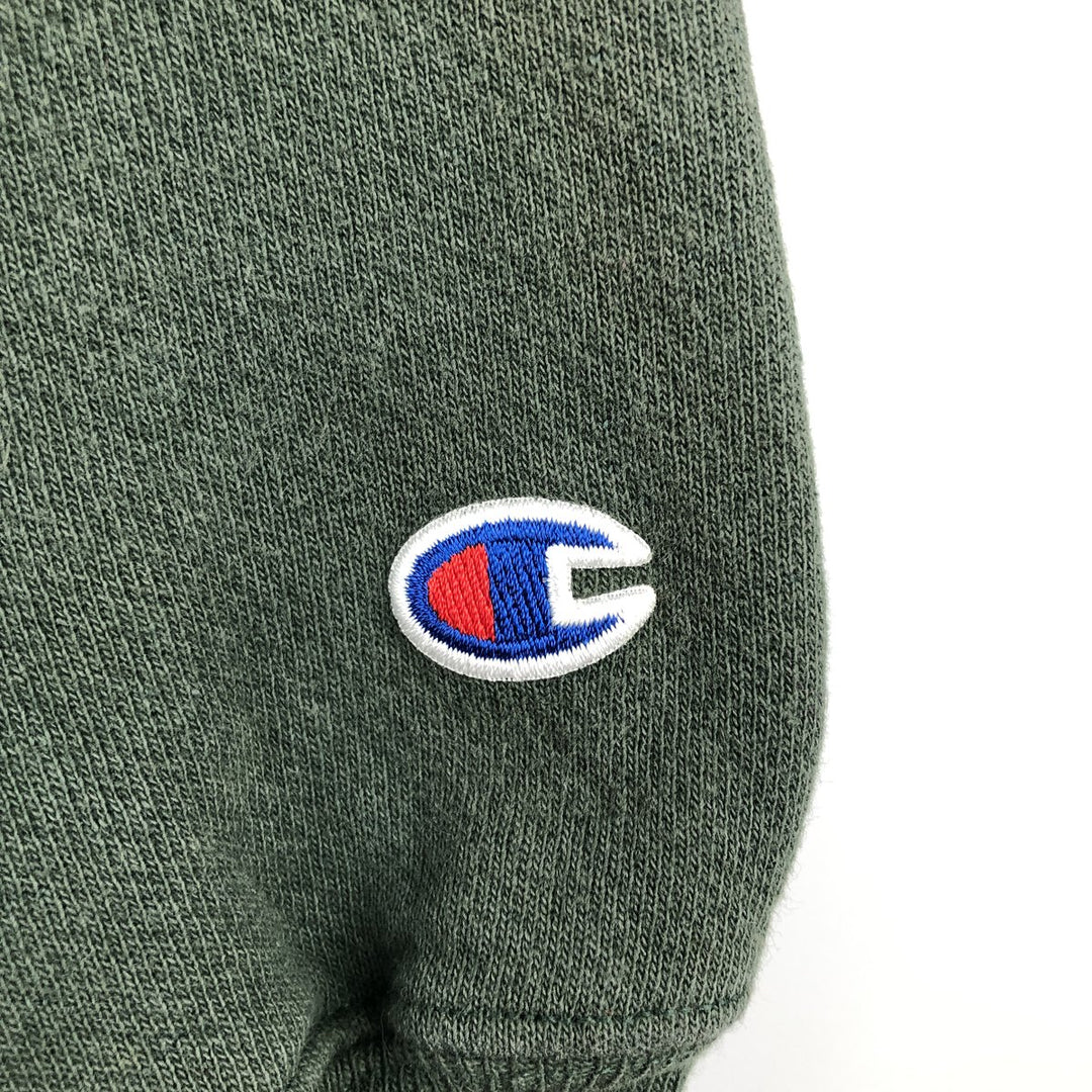 Champion PREMIUM REVERSE WEAVE College Sweatshirt Pullover Hoodie, Men's Size Small cotton green type Vintage Second Hand