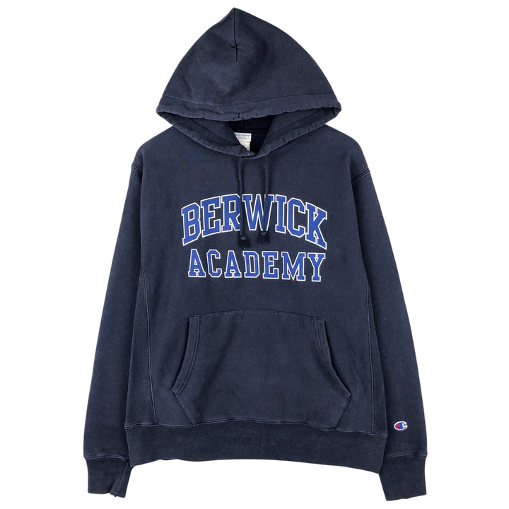 Champion REVERSE WEAVE Reverse Weave College Sweat Pullover Hoodie Men's M cotton navy blue type Vintage Second Hand