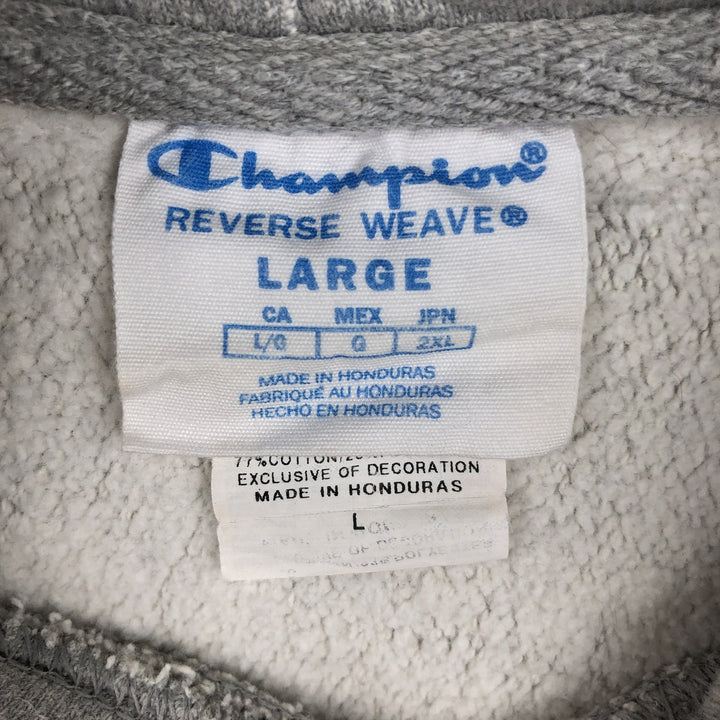 Champion Reverse Weave College Character Sweatshirt Pullover Hoodie, Men's Size L cotton gray type Vintage Second Hand