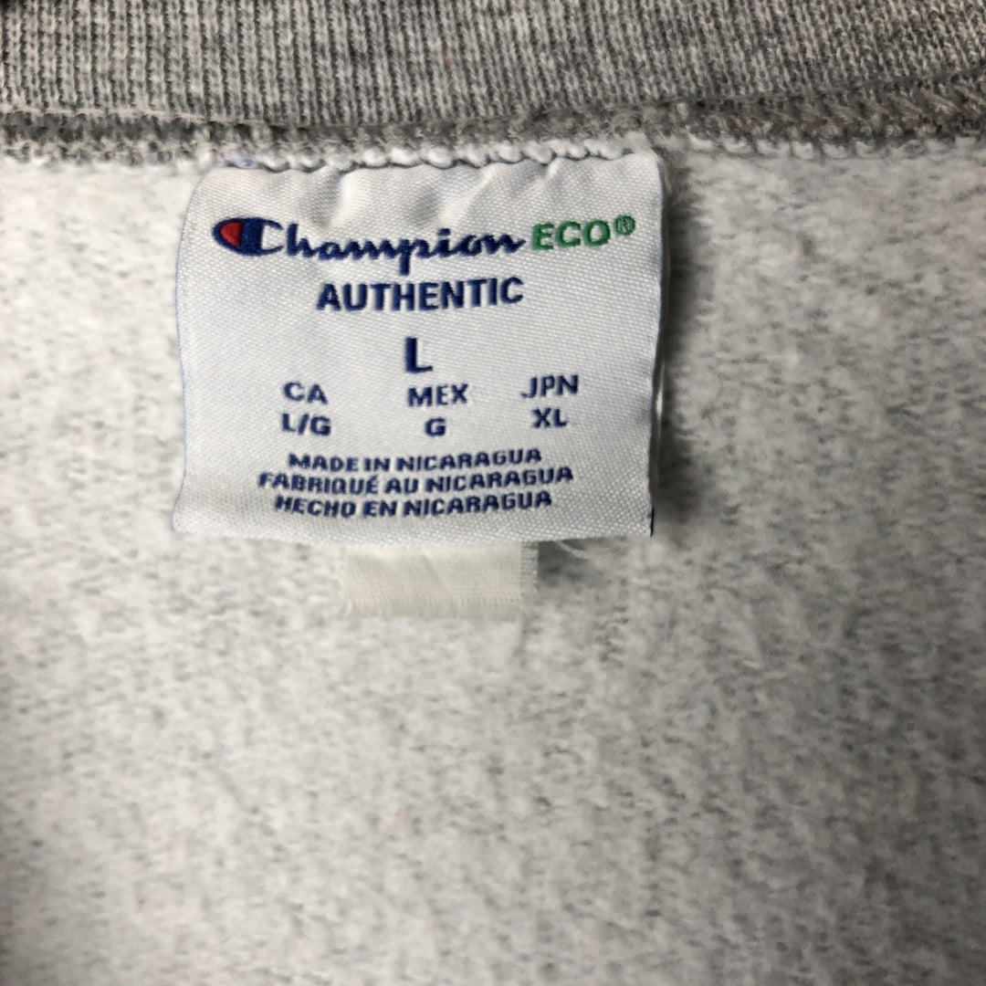 Champion ECO College Sweatshirt, Men's Size L cotton gray type Vintage Second Hand