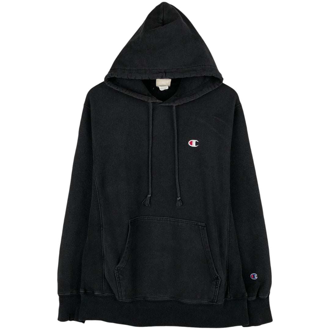 Champion REVERSE WEAVE Reverse Weave Sweat Pullover Hoodie Men's M cotton black type Vintage Second Hand