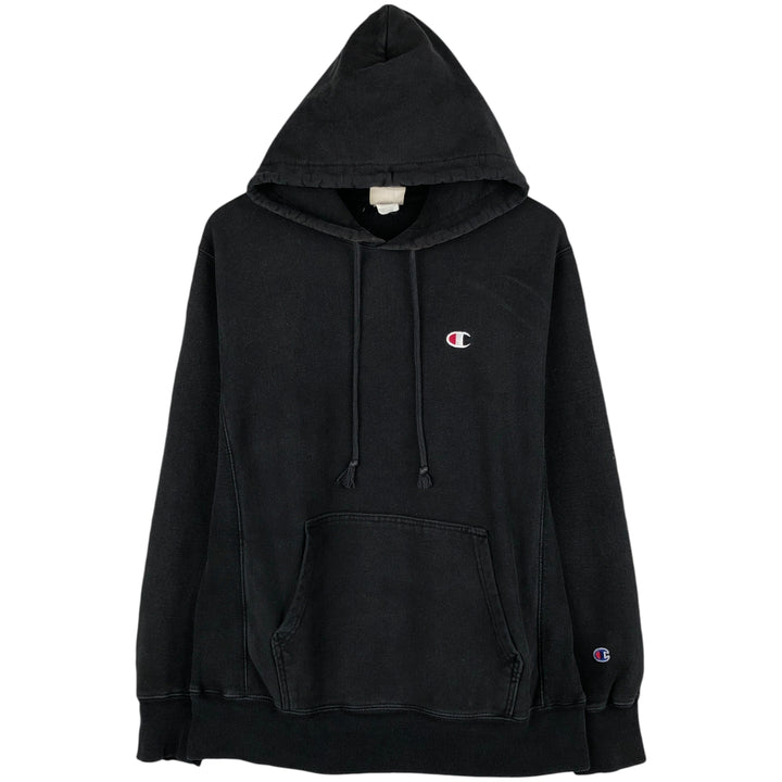Champion REVERSE WEAVE Reverse Weave Sweat Pullover Hoodie Men's M cotton black type Vintage Second Hand
