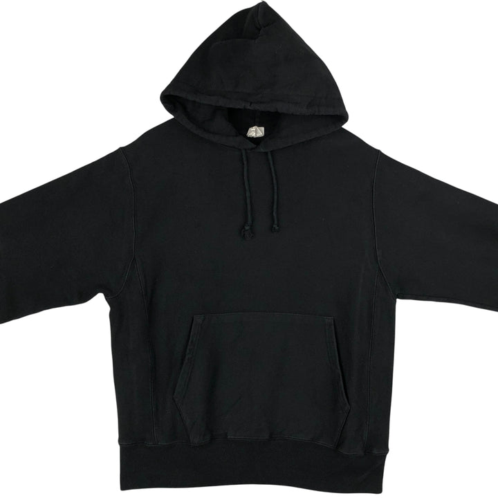 Champion Reverse Weave Sweatshirt Pullover Hoodie, Men's Size L (No Eyes) cotton black type Vintage Second Hand