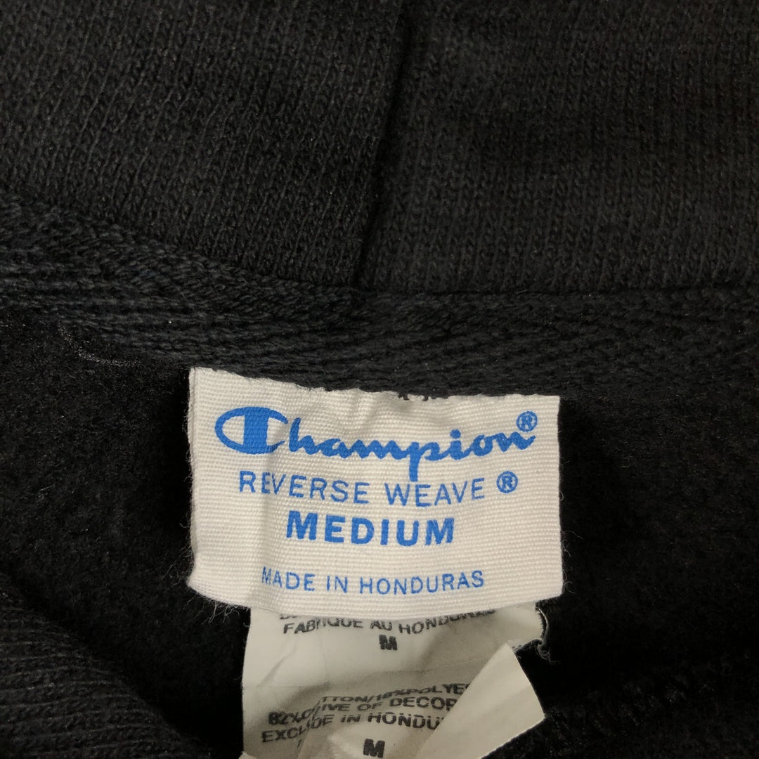 Champion Reverse Weave Sweatshirt Pullover Hoodie, Men's Size L (No Eyes) cotton black type Vintage Second Hand
