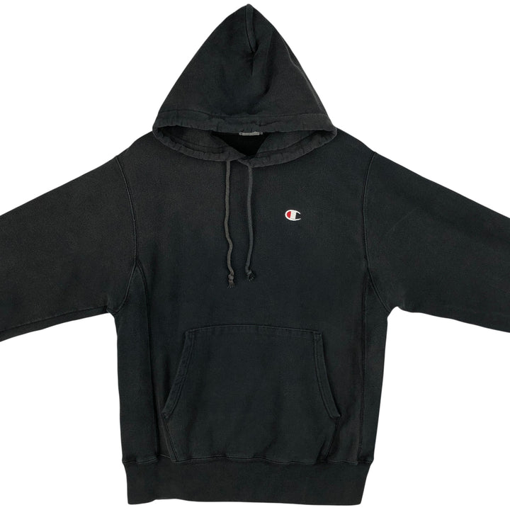 Champion REVERSE WEAVE Reverse Weave Sweat Pullover Hoodie Men's L size cotton black type Vintage Second Hand