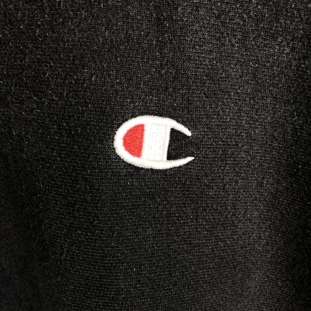 Champion REVERSE WEAVE Reverse Weave Sweat Pullover Hoodie Men's L size cotton black type Vintage Second Hand