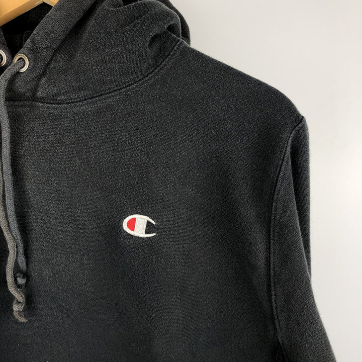 Champion REVERSE WEAVE Reverse Weave Sweat Pullover Hoodie Men's L size cotton black type Vintage Second Hand