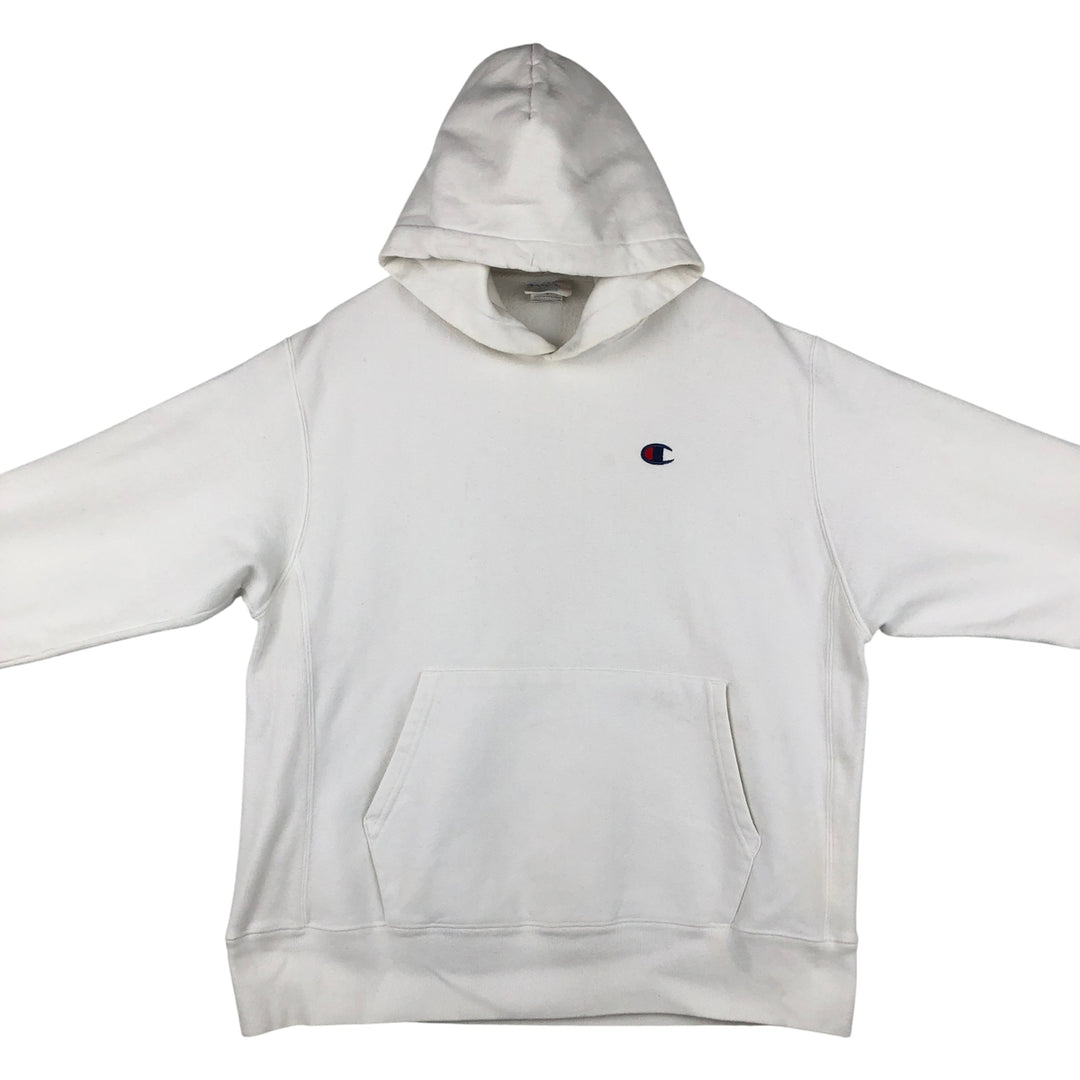 Champion REVERSE WEAVE Reverse Weave Sweat Pullover Hoodie Men's L size cotton white type Vintage Second Hand
