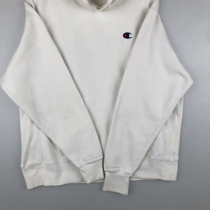 Champion REVERSE WEAVE Reverse Weave Sweat Pullover Hoodie Men's L size cotton white type Vintage Second Hand