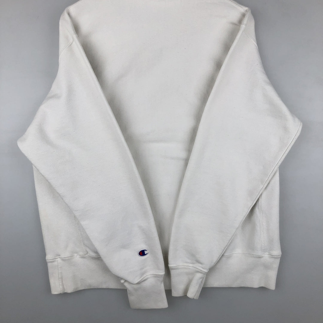Champion REVERSE WEAVE Reverse Weave Sweat Pullover Hoodie Men's L size cotton white type Vintage Second Hand