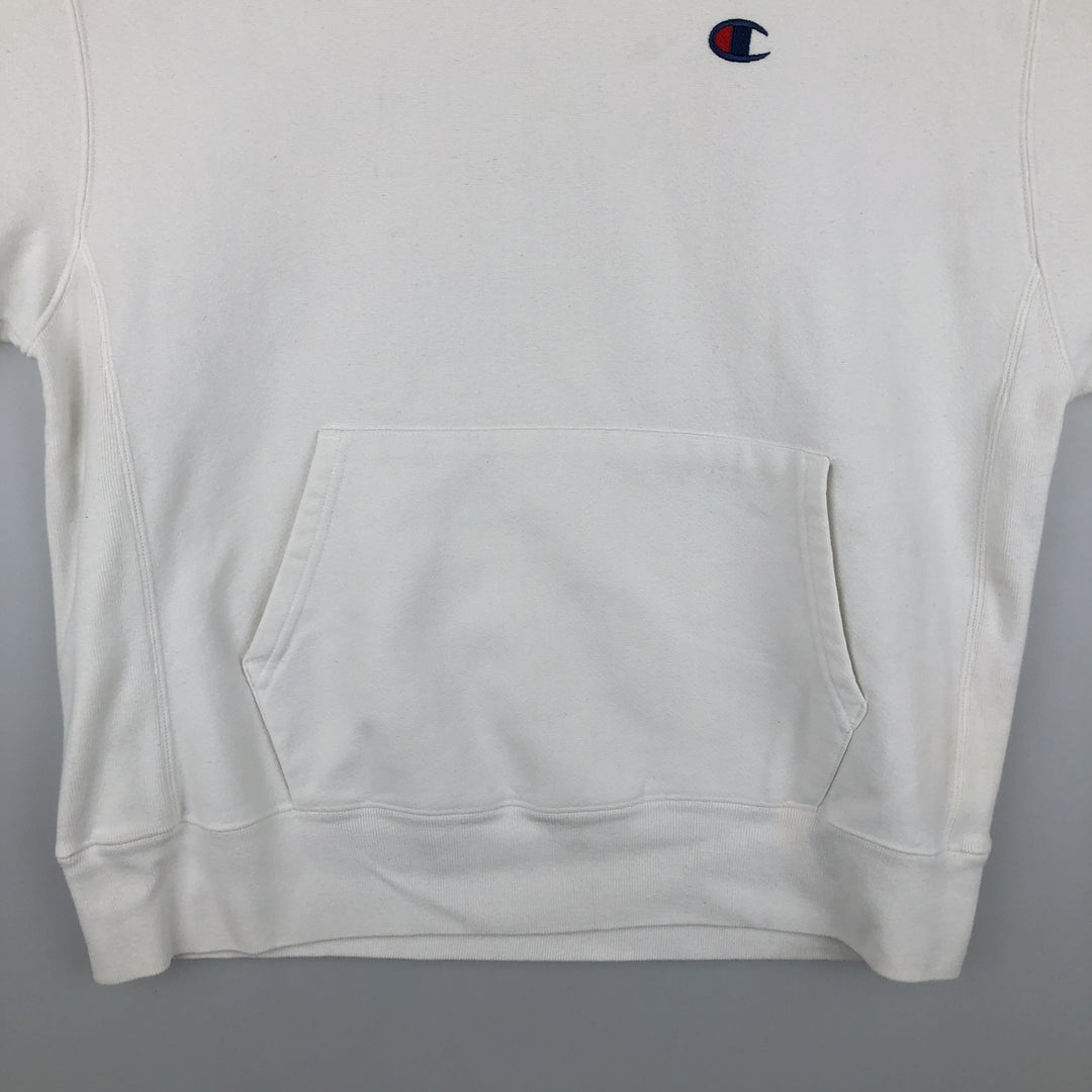 Champion REVERSE WEAVE Reverse Weave Sweat Pullover Hoodie Men's L size cotton white type Vintage Second Hand